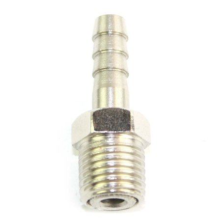 INTERSTATE PNEUMATICS 1/4 Inch MPT x 1/4 Inch Male Swivel Barb Connector - Steel FMS144S